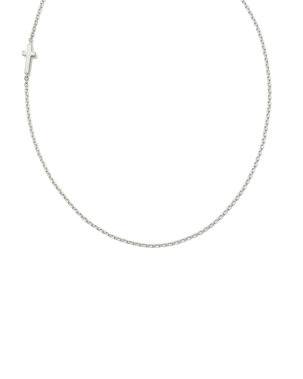 Sterling Silver Cross Inline Necklace